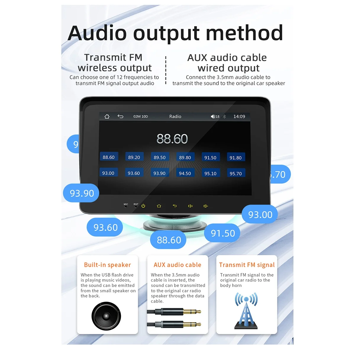 B5310 7-дюймовый автомобильный MP5 видеоплеер портативный CarPlay Универсальный