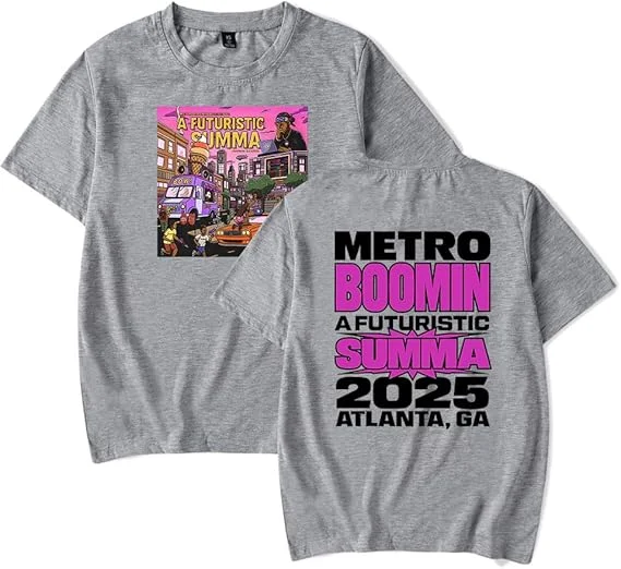 Фото Футболка Metro Boomin A Futuristic Summa Cover Merch для женщин/мужчин, унисекс, футболка с короткими рукавами, уличная одежда №3