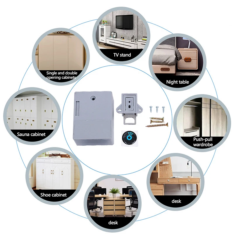 Смарт-датчик невидимый замок RFID карта Keykob для ящика скрытые блокировочные