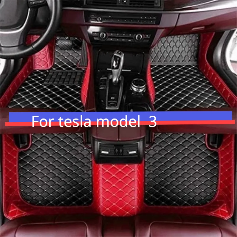 

Custom car floor mats For tesla model 3 assesories customized according to the accesorios 2017-2021 tapete automotivo para carro