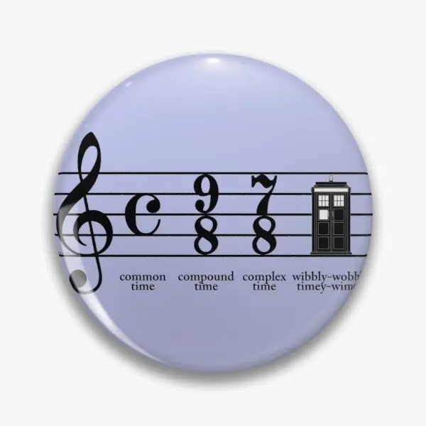 

Wibbly Wobbly Timey Wimey Customizable Soft Button Pin Cute Badge Gift Funny Brooch Fashion Collar Lapel Pin Hat Women Metal