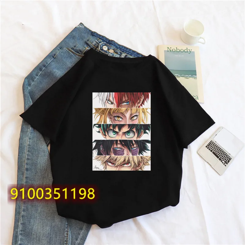 

Japanese Anime My Hero Academia T Shirt Women Kawaii Cartoon Bakugou Funny Graphic T-shirt Fashion Ullzang Tshirt Female