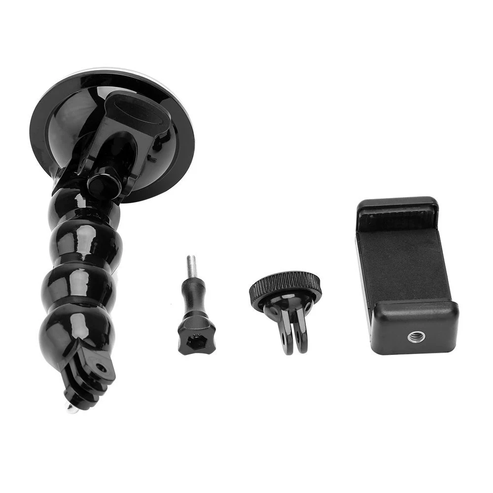 TELESIN Jaws Flex Автомобильная присоска Гибкий держатель на гибкой шее для GoPro Hero 13 12 11 10 9 8DJI OSMO Action 5 4 iPhone 1615 (art.: 3920ccc19b3f4) - 3920ccc19b3f4