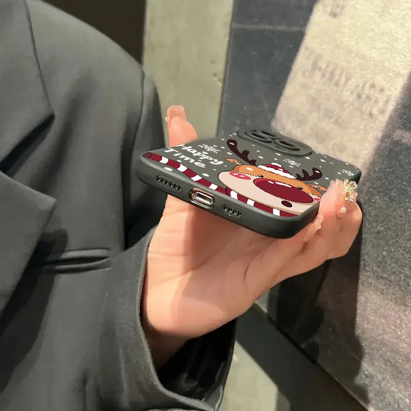 Рождественский чехол Санта-Клауса Лося Снеговика для Xiaomi Redmi Note 14 13 12 Pro Plus 5G 12S 11S 11 10 Redmi 14C 13C 12C 13 12 4G Cover (art.: 3920caba91d38) - 3920caba91d38