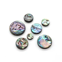 3pcs natural abalone shell horizontal hole round beads 6 20mm for diy making charm jewelry necklace earrings bracelet accessorie