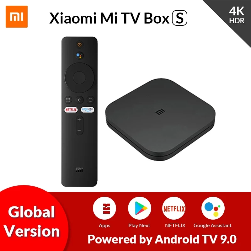

Приставка Смарт-ТВ Xiaomi Mi TV Box S, 4K, 9,0 HDR, 2 + 8 Гб, Wi-Fi