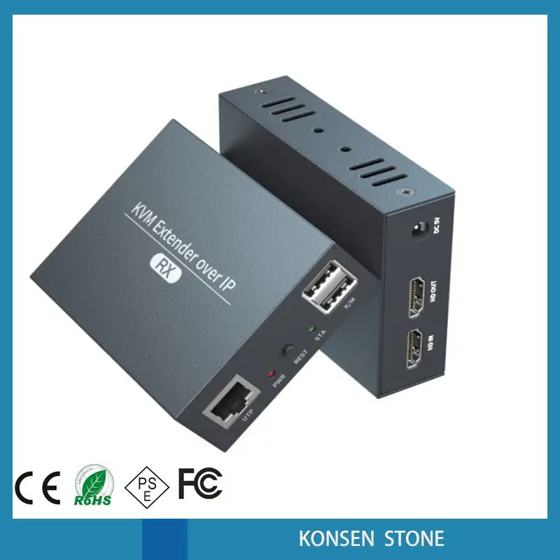 

150M HDMI KVM Extender Over IP HDMI USB Extender via cat6 Rj45 Ethernet Network HDMI USB Over UTP/STP Support USB Mouse Keyboard