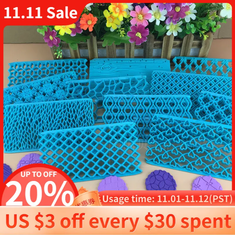 

30 style Fondant Embosser Flower Cookie Cutters Biscuit Molds Icing Embossing Decorating Cutter Cake Tools