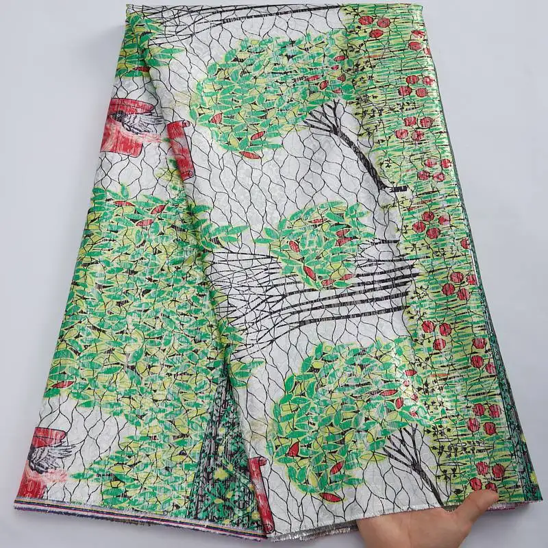 

African Nigerian Printing Brocade Jacquard Lace Fabric French Lace Fabric 2022 High Quality Lace Materials For Party Dress S2961