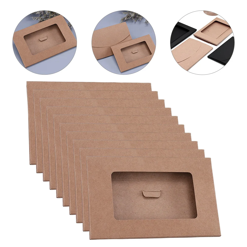 

Window Envelope Box Postcard Container Packing Bags Wrapping Storage Case Paper Cases Kraft Envelopes