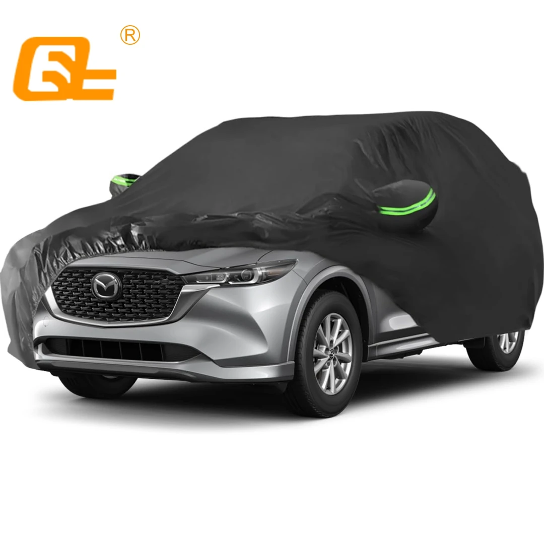 

Ветрозащитный чехол для автомобиля, совместимый с 2013-2024 Mazda CX5, всепогодные водонепроницаемые уличные чехлы с защитой от солнца, дождя, УФ-пыли, снега