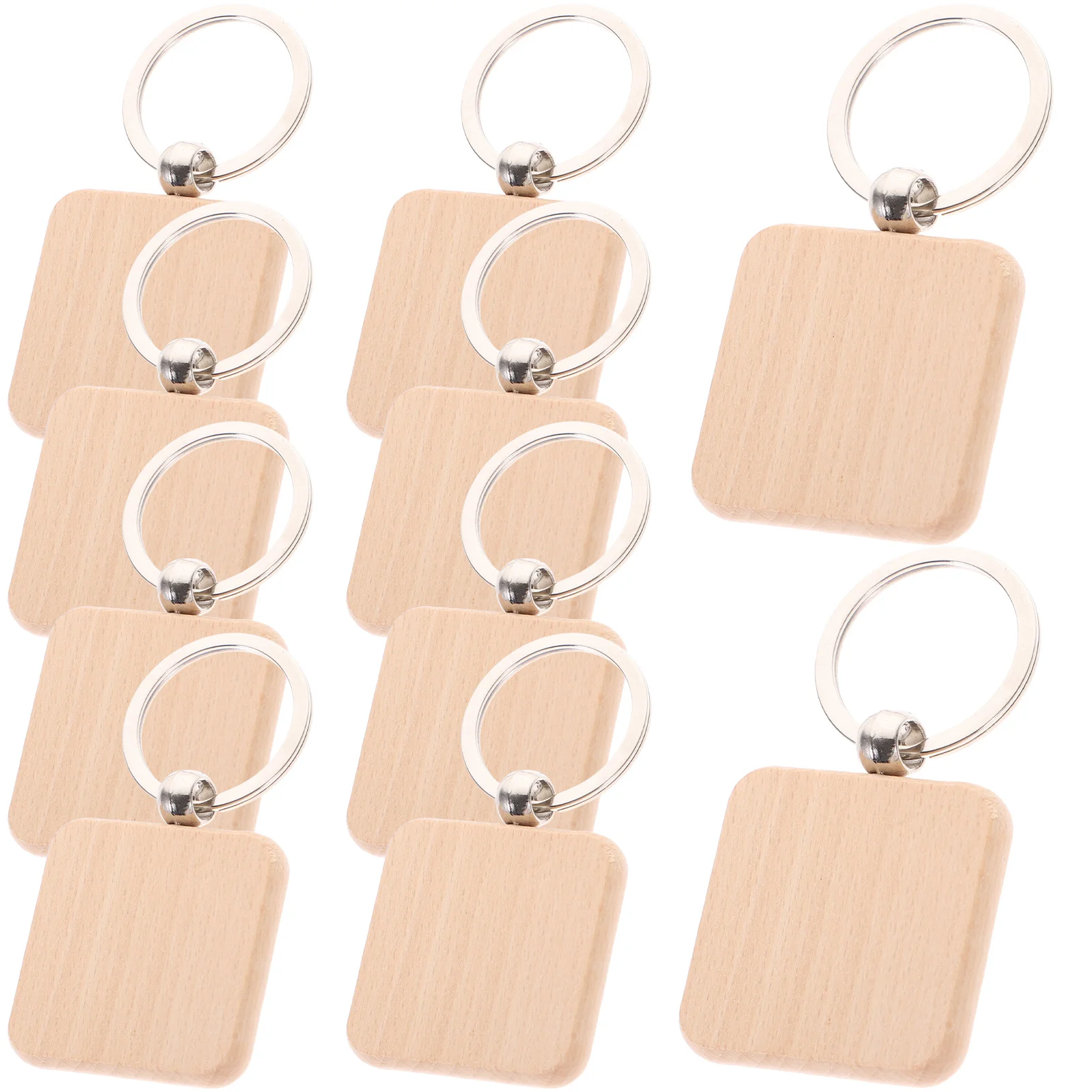 

Key Wood Wooden Keychain Blank Ring Blanks Chain Keychains Holderdiy Charm