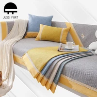 modern simplicity couch cover cotton linen fabric non slip corner sofa towel armchair cushion for living room sofas slipcovers