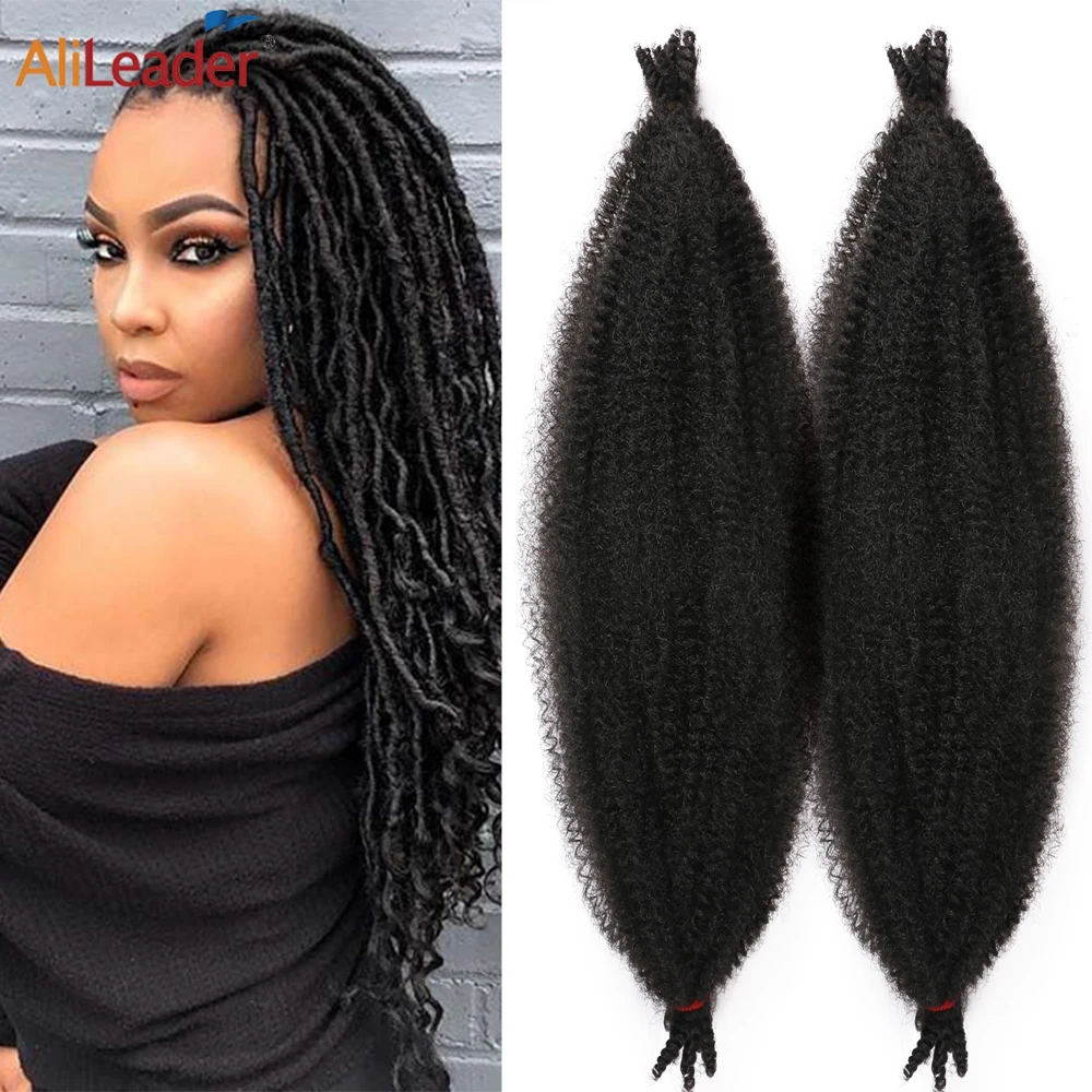

Fluffy Marley Braiding Hair For Faux Locs Passion Twist African Crochet Braids Synthetic Pre-Separated Springy Afro Twist Hair