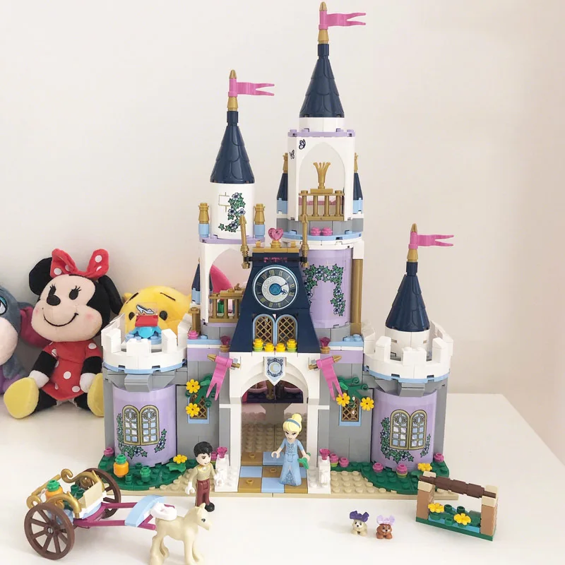 

594pcs Cinderella's Dream Castle Building Blocks Bricks Friend Compatible 41154 Toys for Children Birthday Christmas Gift