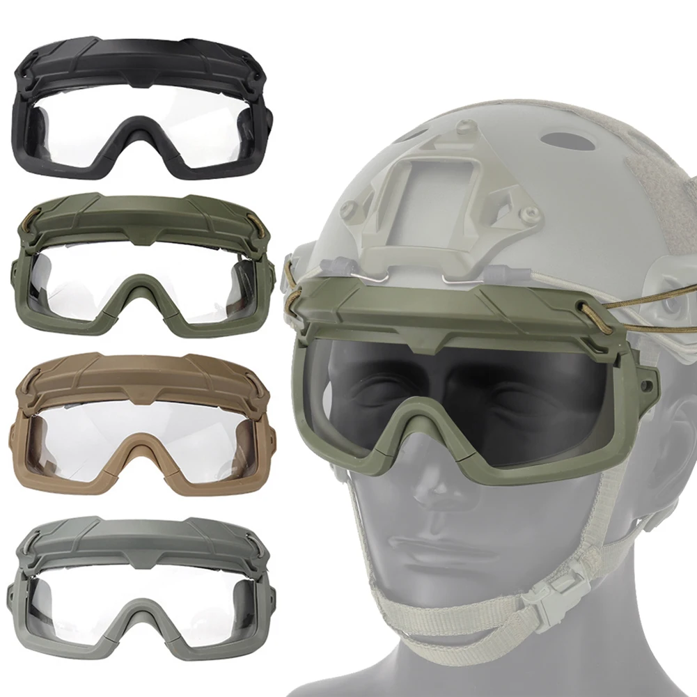 

Тактические очки для страйкбола, ветрозащитные очки с 3 линзами, антизапотевающие очки для пейнтбола, CS, очки для военных игр, очки для моток...