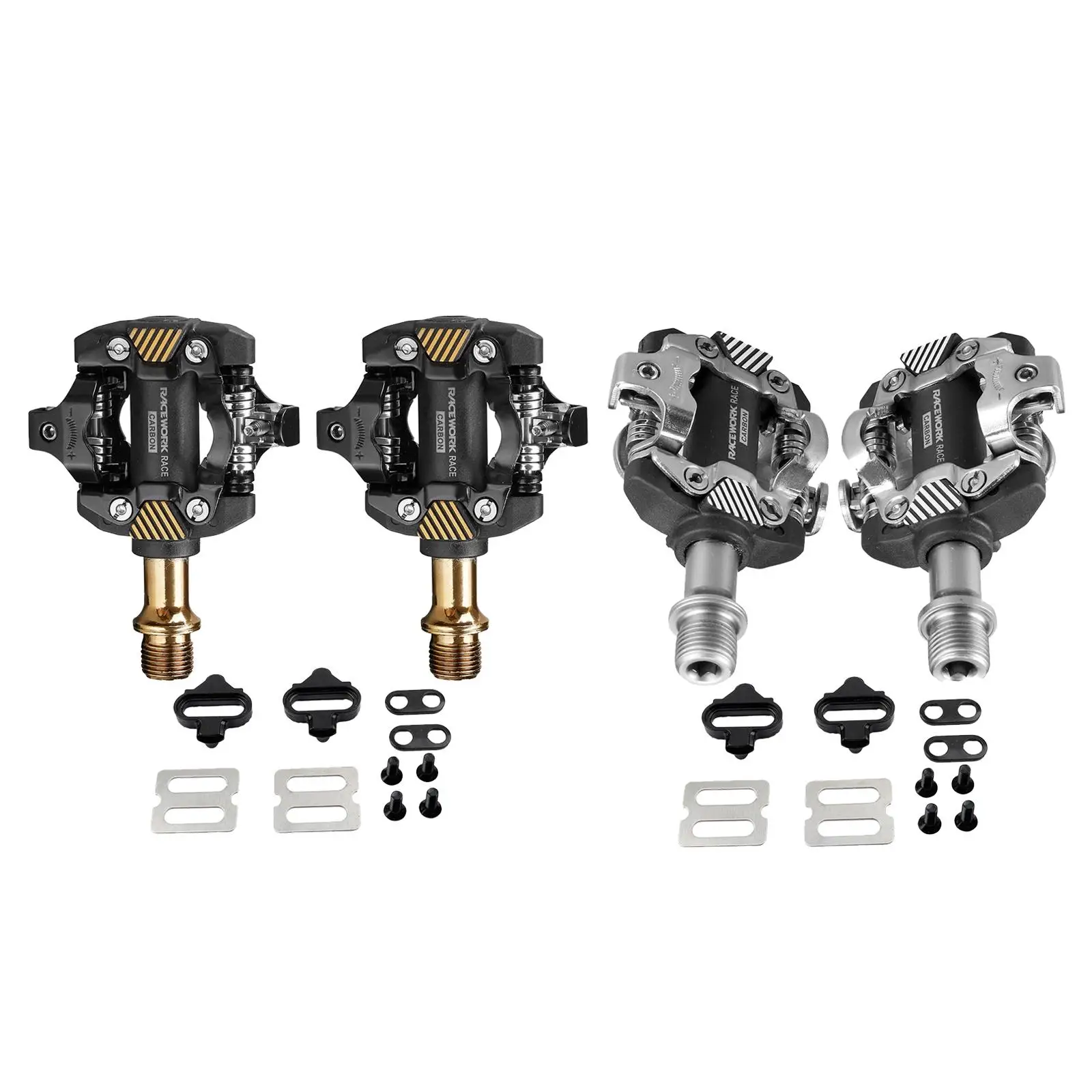 Велосипедные Углеродные педали набор шипов педаль без клипсов для езды на горном