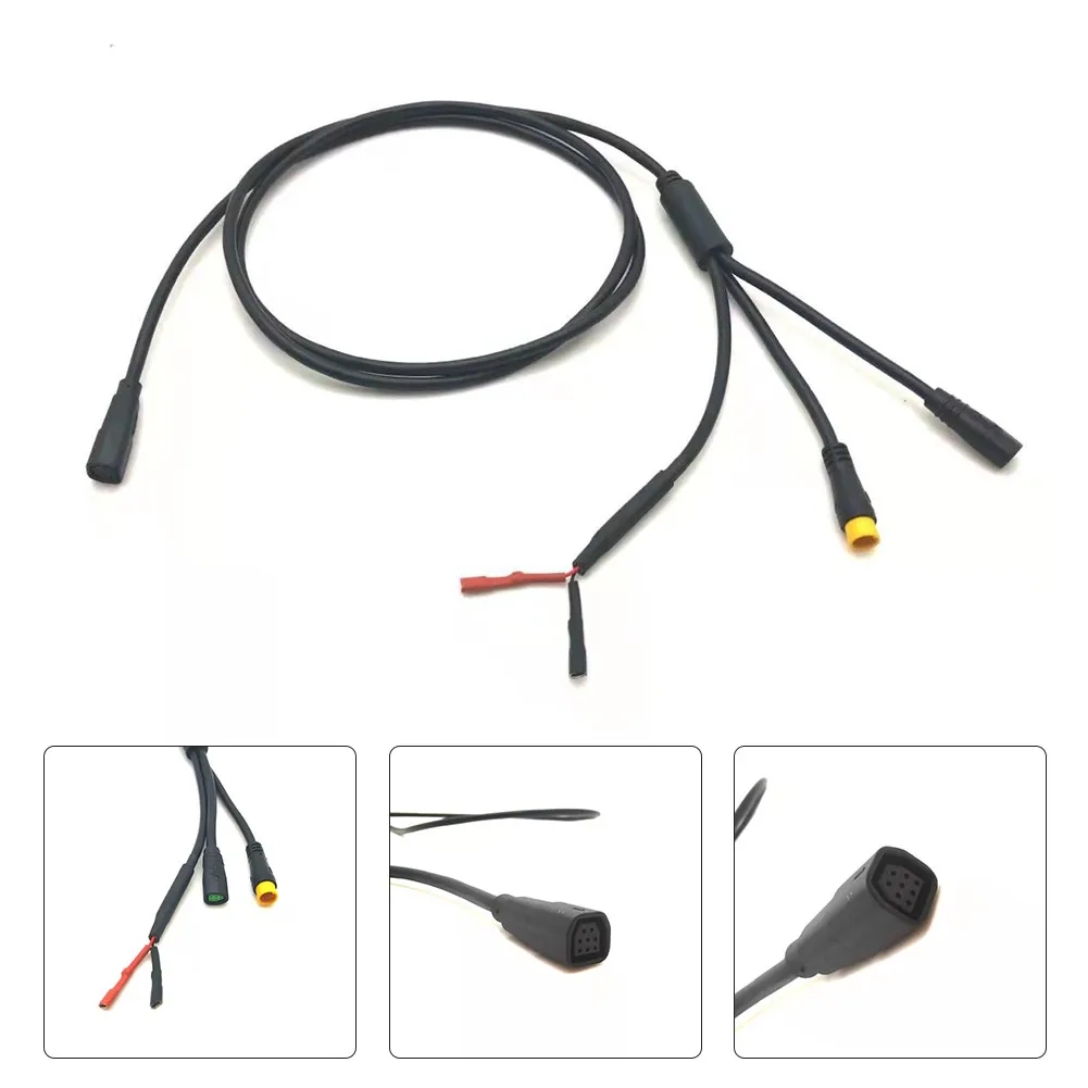 

Ebike Extend Cable Rubber Display/Throttle/ Light Cable Electric Bicycle For Bafang M500/M600 Brandnew Durable
