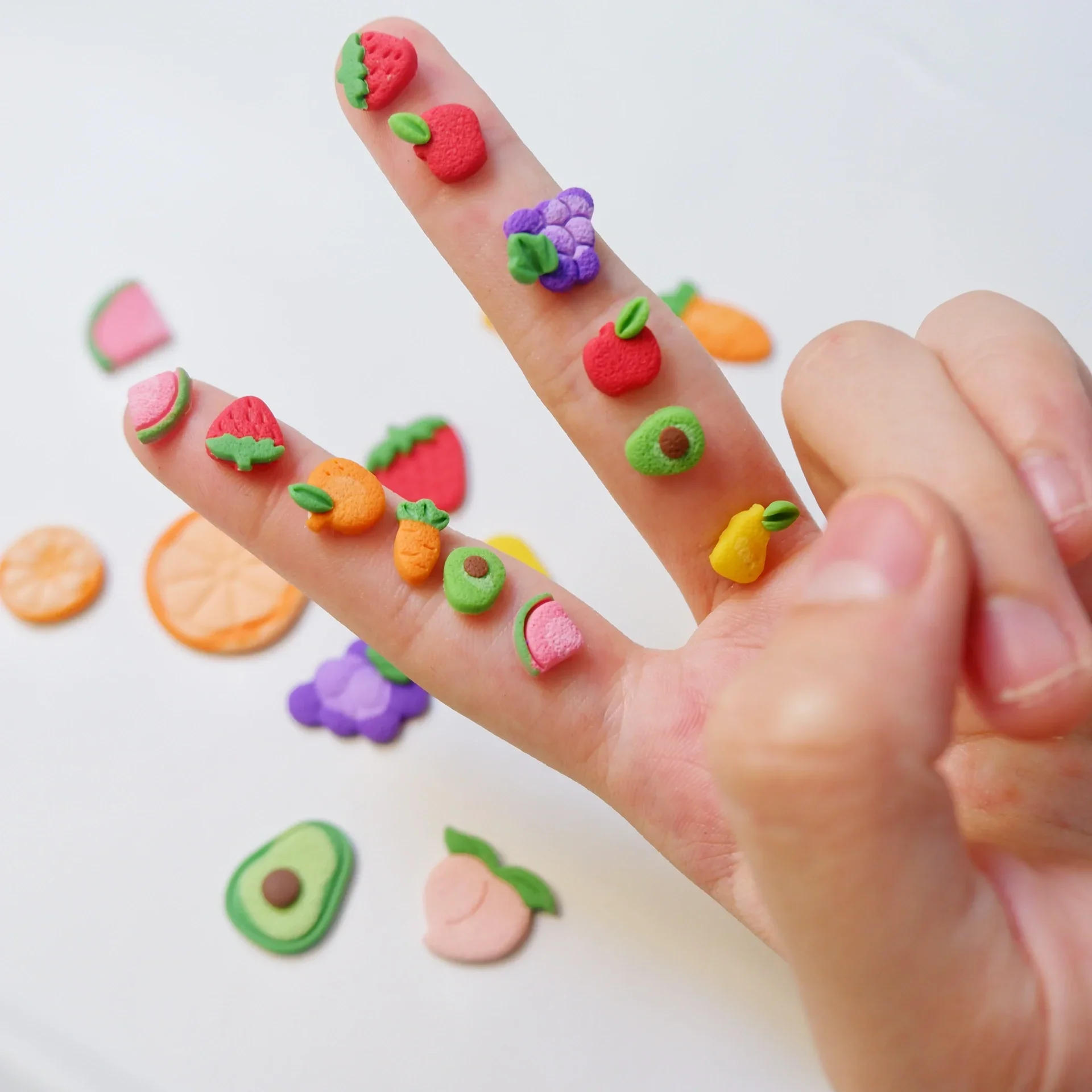 

New Fruit Shape Soft Pottery Earrings Polymer Clay Cutter Lemon/Strawberry/Avocado Cute Molds for Jewelry Pendant Making