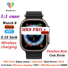 HK8 Pro Ultra Smart Watch IWO Ultra Series 8 49mm 2.12 inch Real HD Screen High Refresh NFC Smartwatch Men Sport Fitness Watch