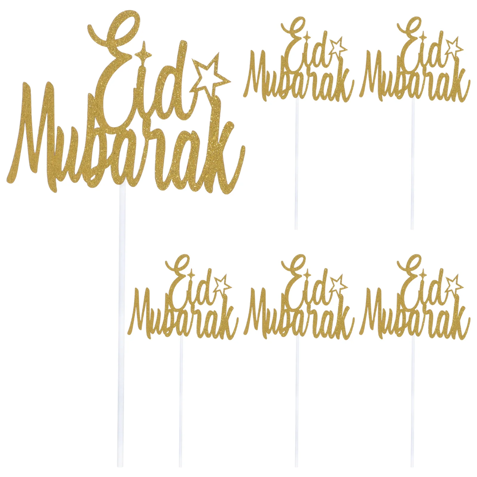 

Eid Ramadan Picks Cupcake Topper Cake Mubarak Party Festival Paper Toppers Moon Inserts Toothpicks Theme Supplies Karee