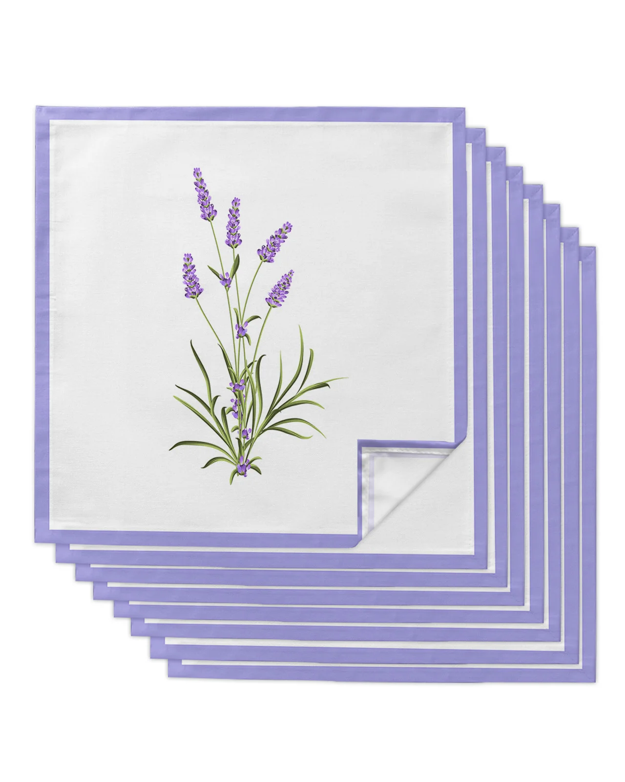 

Романтический стол с фиолетовым цветком и лавандой