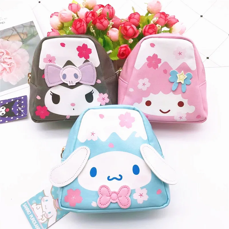 Японский мультфильм Sanrio Kuromi Melody Cinnamoroll Дамский кошелек Органайзер помпон пурин