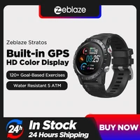 new 2021 zeblaze stratos sports smart watch gps gps glonass galileo heart rate spo2 vo2max stress 25 days battery life wr 5 atm