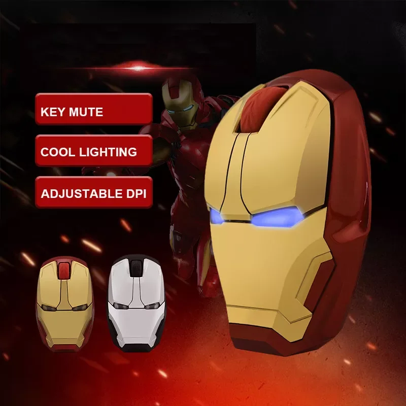 

Man Wireless Mouse Silent Ergonomic DPI 2400 Computer Individuality Creativity Mause For Tablet Macbook Laptop Office Game