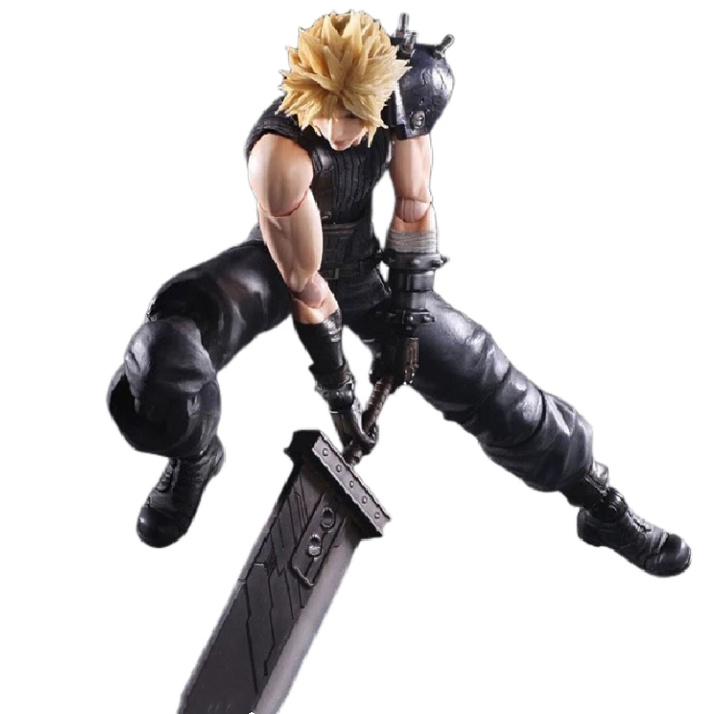 

In Stock New 23Cm Final Fantasy Vii Cloud Strife Animation Character Assembly Model Toy Desktop Decoration Holiday Surprise Gift
