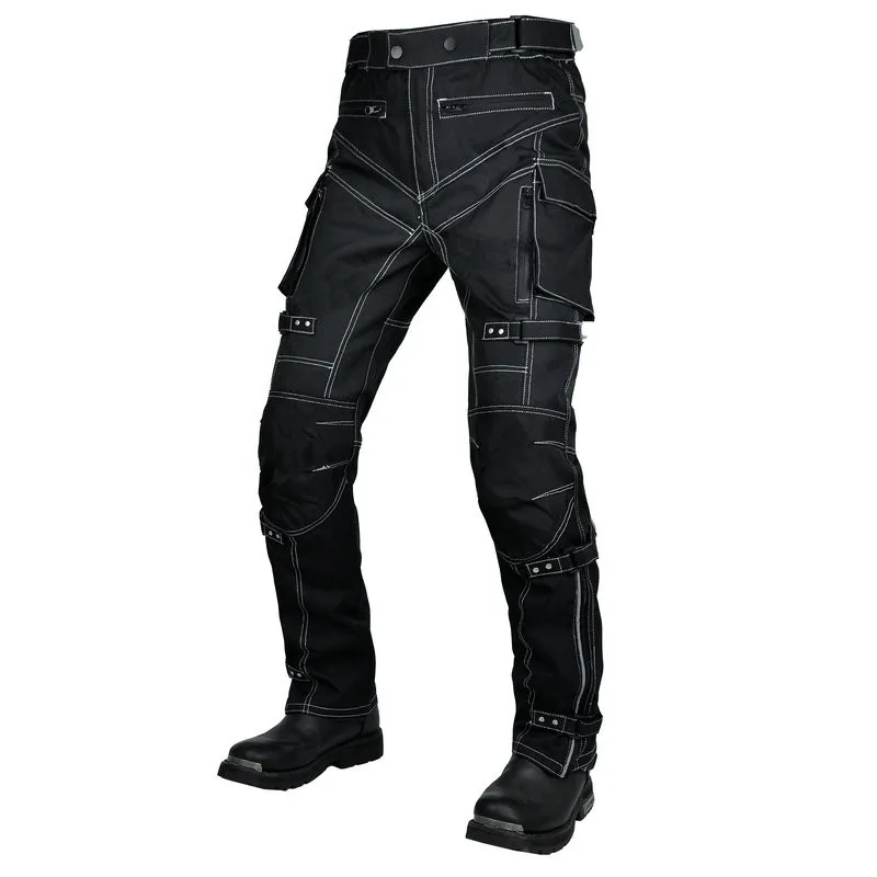 Motorcycle Riding Jeans Volero Motocross Reflective Safely Cycling Pants Loose Straight Overall Built-In Knee Pads Pockets enlarge