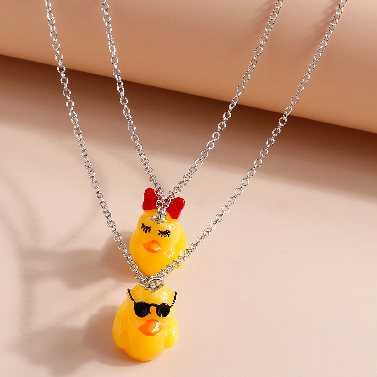 Aihua Новое 3D мультяшное ожерелье с желтой уткой для женщин и детей креативные