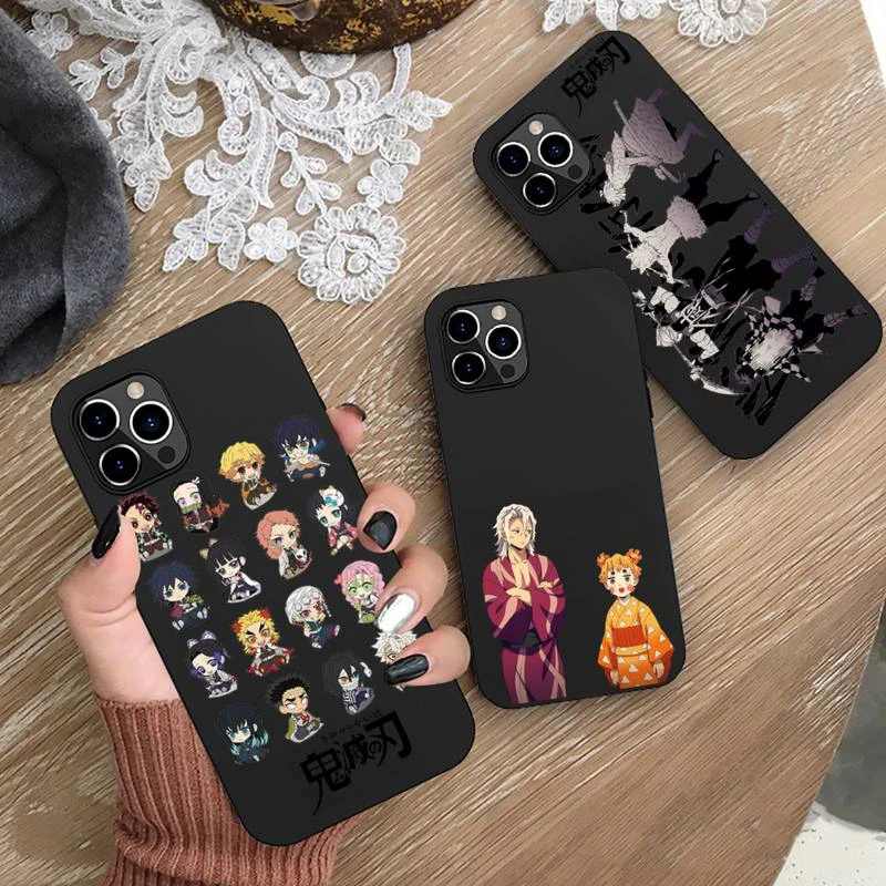 

Anime Demon Slayer Zenitsu Tengen Phone Case Silicone Soft for iphone 13 12 11 Pro Mini XS MAX 8 7 Plus X 2020 XR cover