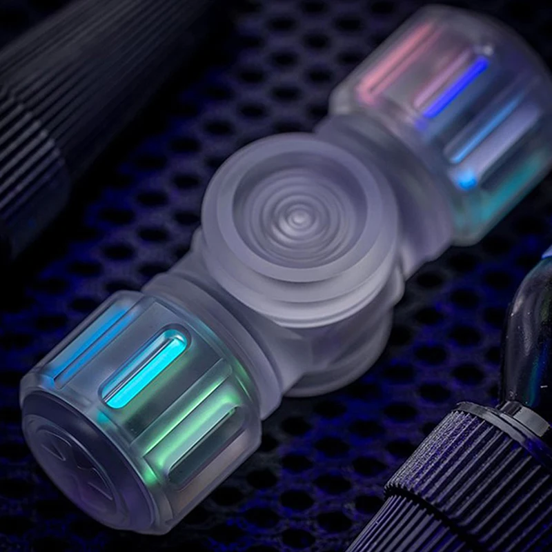 1 шт. стеклянная люминесцентная трубка гироскоп для пальцев светящаяся уличная