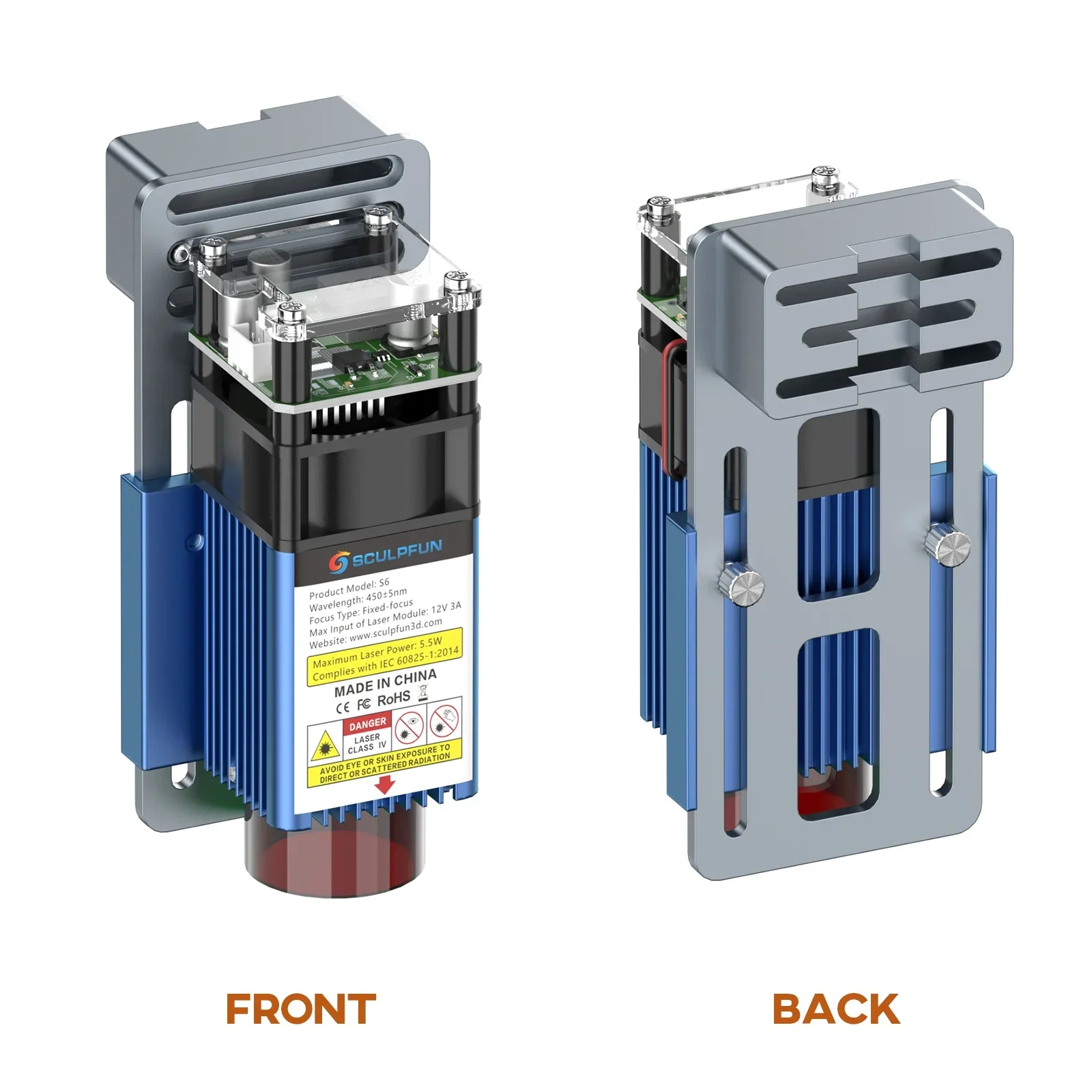 SCULPFUN S6 модуль лазерных гравировальных машин мощность 30 Вт для дерева кожи акрила
