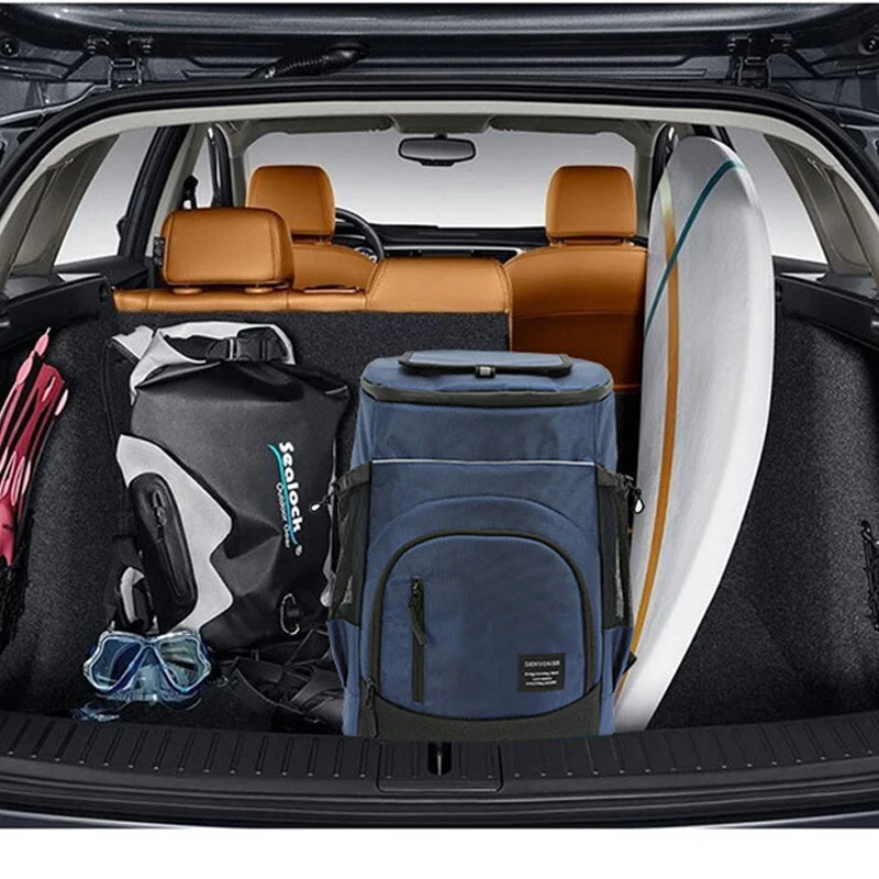 Сумка-холодильник на 30 л вместительный Теплоизоляционный рюкзак пляжный мешок