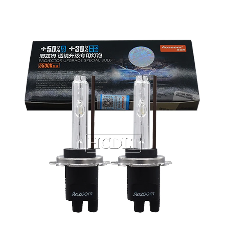 Оригинальная ксеноновая лампа Aozoom Лампа H1 H7 H11 9005 D2H 5500K HID автомобильные лампы для