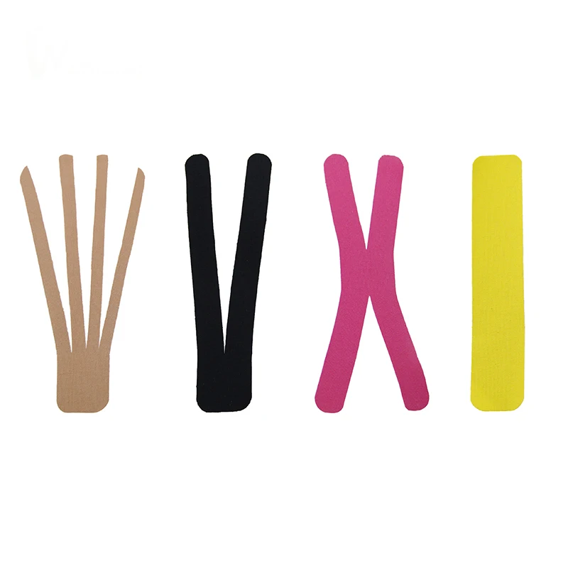 Нарезанная кинезиологическая лента 5 см * м эластичный наколенник для снятия боли