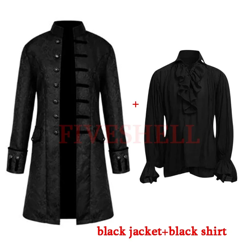 Костюм вампира в средневековом стиле для косплея жакет стимпанк на Хэллоуин