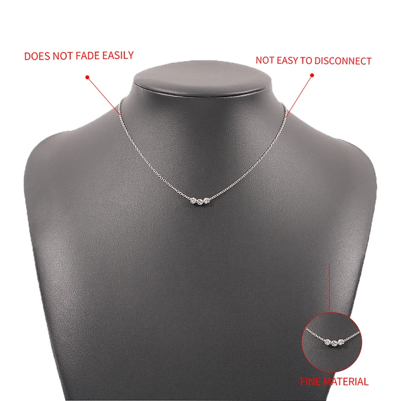 Popular Sparkling Clavicle Chain Choker Necklace Collar For Women Fine Jewelry Simple Basic Wedding Party Birthday Gift |
