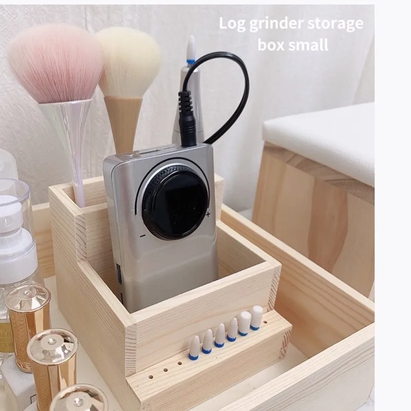 Машинка для маникюра с деревянным держателем 3 ряда