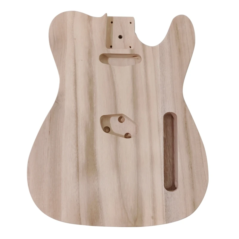 

Wooden Guitar Barrel Body Already Polished Punched for Electric Guitar DIY Accessory Support Painting Guitar Body