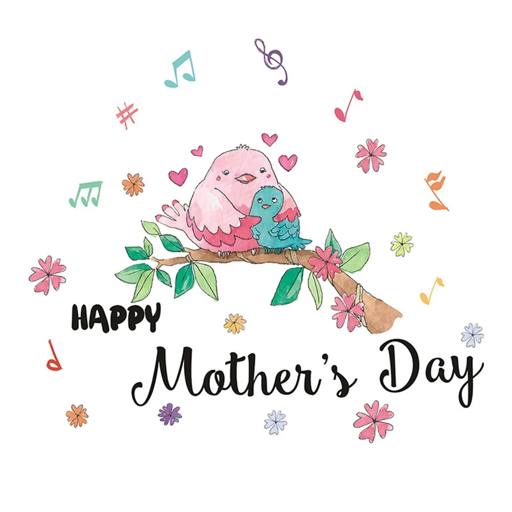 

Наклейка на стену на день матери, прочная светильник Наклейка на окно, наклейка на стену, ПВХ наклейка для украшения вечерние