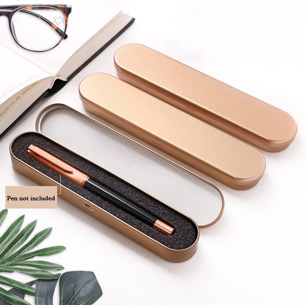 

Fountain Pen Box Metal Pencil Case School Stationery Box For Kids Student Pen Case Cute Tin Box Multifunction Storage Box Gifts