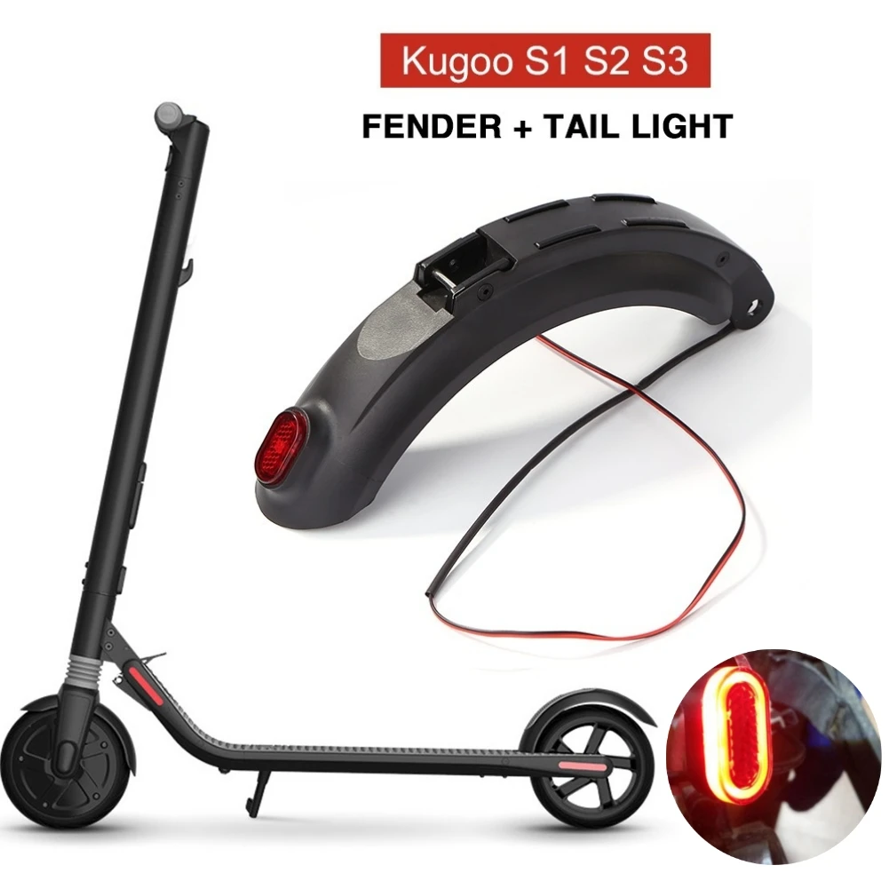 

Scooter Rear Light Mudguard Scooter Skateboard Fenders Guard Outdoor Portable Scooter Skateboard for Kugoo S1 S2 S3
