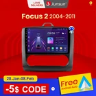 Junsun V1 AI Голосовое CarPlay Автомагнитола Магнитола Мультимедиа автомобиля для Форд Фокус 2 3 Mk2Mk3 2004 2005-2011 for Ford Focus Android auto 4G GPS трекер навигатор 2 DIN 2 дин андройд Аудио Автомагнитолы