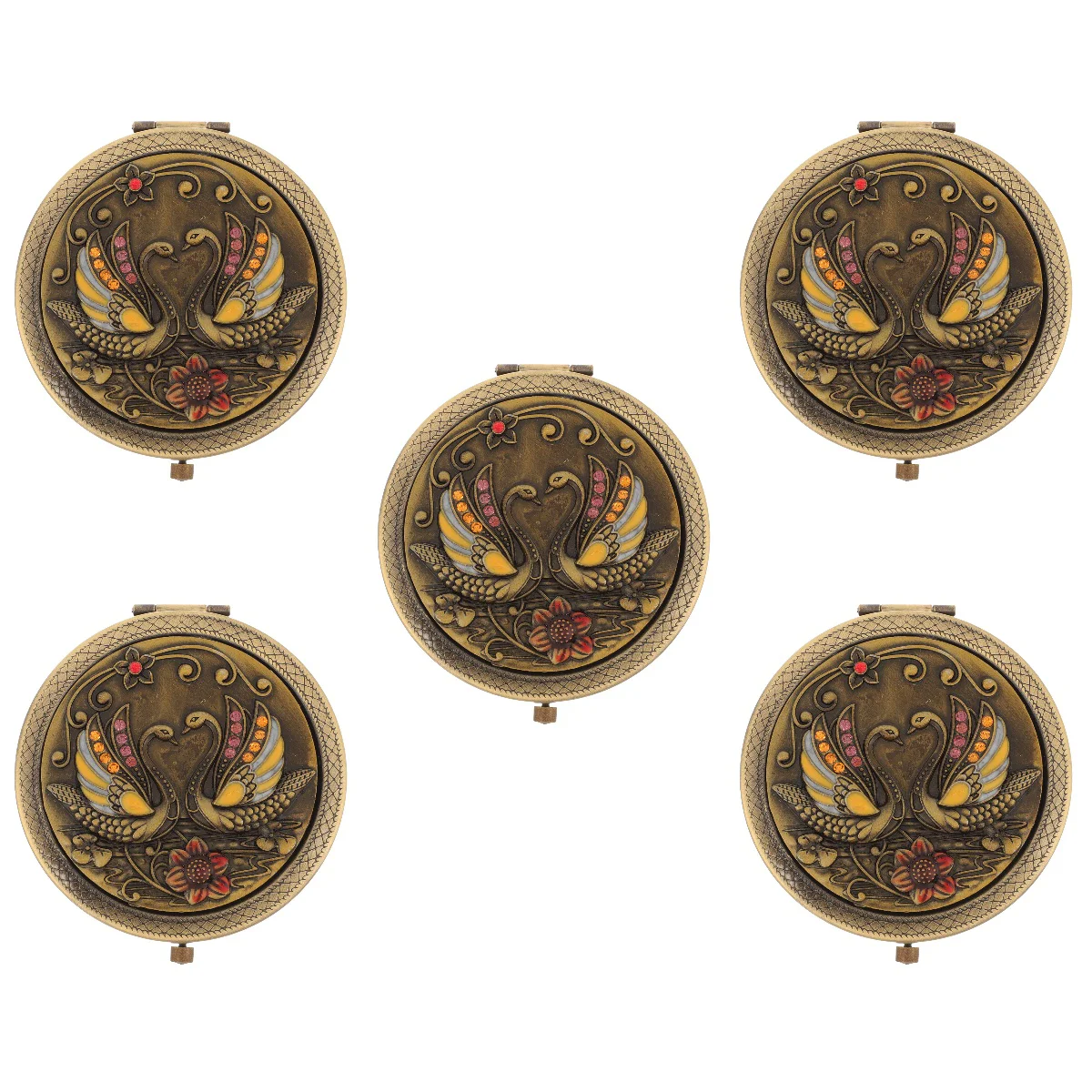 

Портативное компактное мини-зеркало в стиле ретро, Карманный Кошелек для невесты, большой размер, для макияжа, для подружек невесты, подарки, зеркала