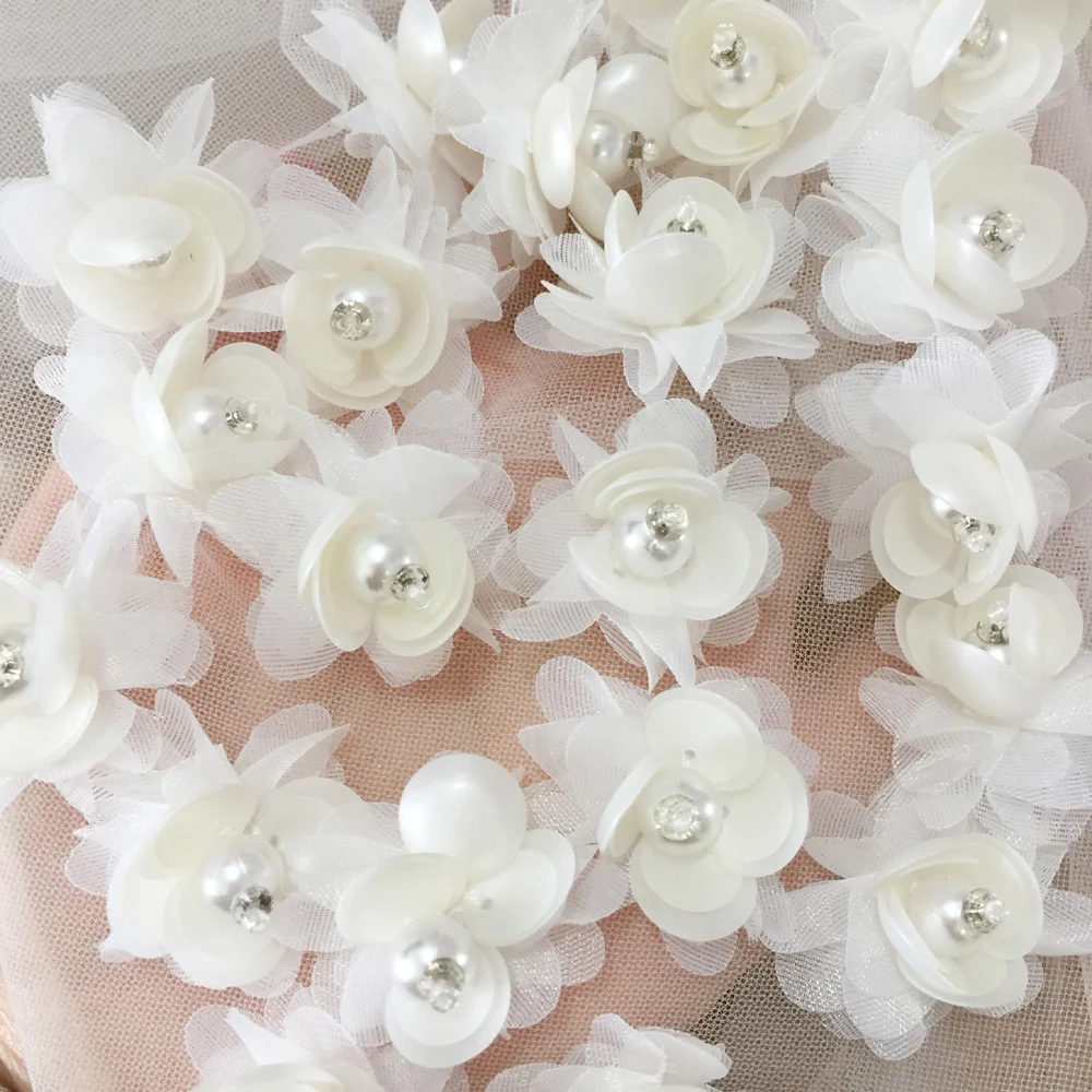 

5 шт. жемчужные бусины HYZELY розовые белые цветы для рукоделия