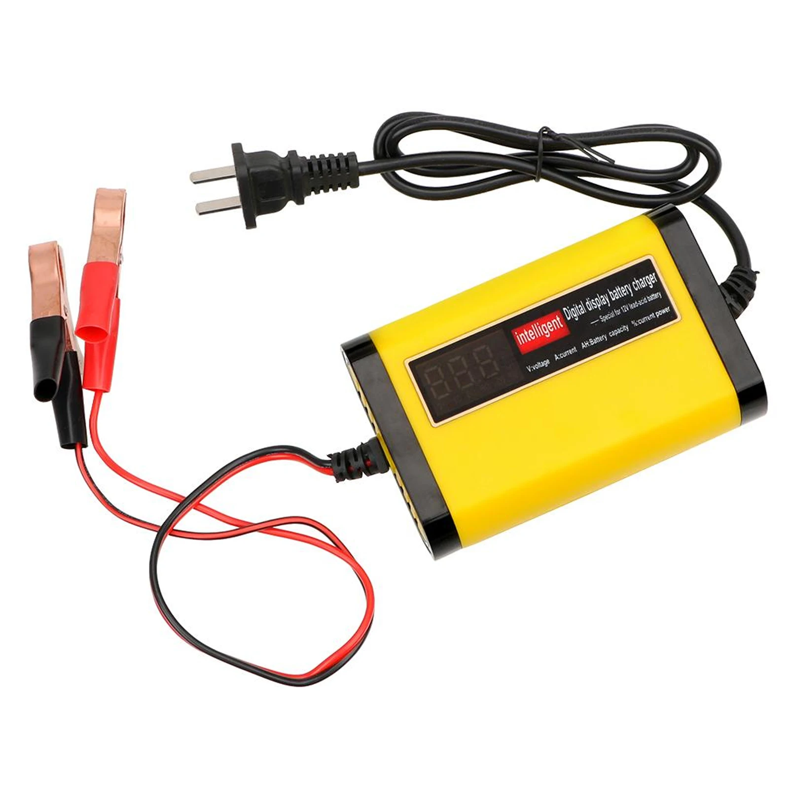 Full Automatic Car Battery Charger 3 Stages Lead Acid AGM GEL Battery-chargers 2A Intelligent Fast Power Charging