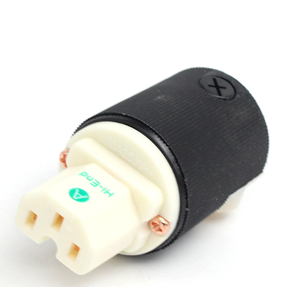 Hubbell HBL8215G с покрытием из чистой меди HiFi аудиоразъем питания переменного тока